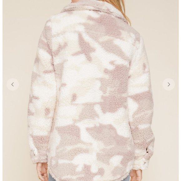 Jackets & Coats 80 Womens Oversized Camo Sherpa Jacket Poshmark